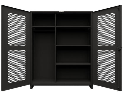Extreme Duty 12 GA Cabinet with Ventilated (Hex) Doors - 60 In. W x 24 In. D x 78 In. H