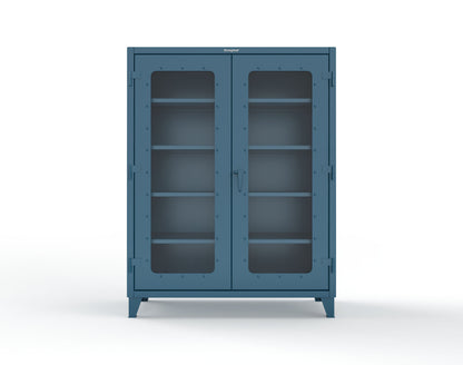 Extreme Duty 12 GA Clearview Cabinet with 4 Shelves - 60 In. W x 24 In. D x 78 In. H - 56-LD-244-5001