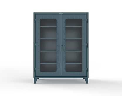 Extreme Duty 12 GA Clearview Cabinet with 4 Shelves - 60 In. W x 24 In. D x 78 In. H - 56-LD-244-5001