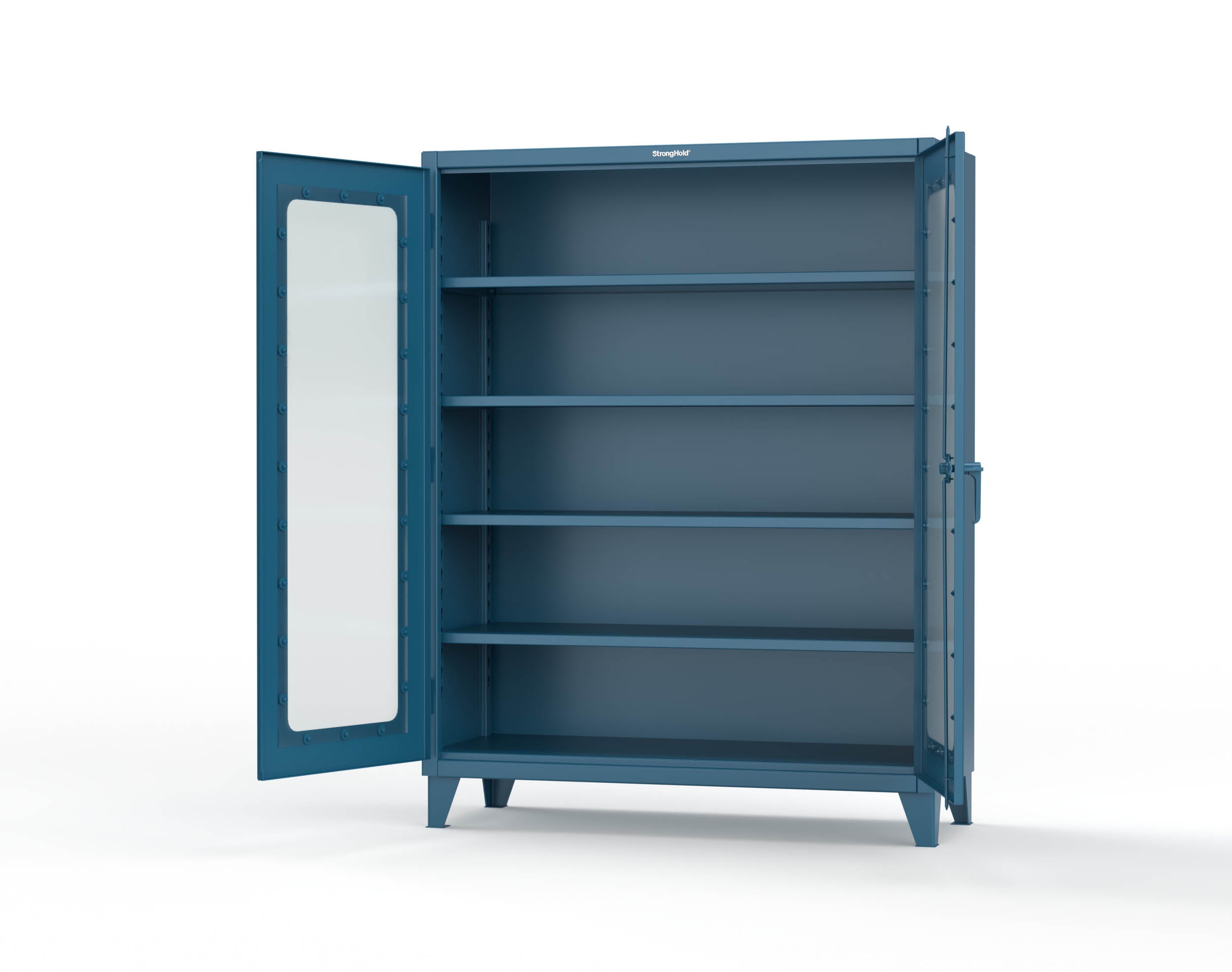Extreme Duty 12 GA Clearview Cabinet with 4 Shelves - 60 In. W x