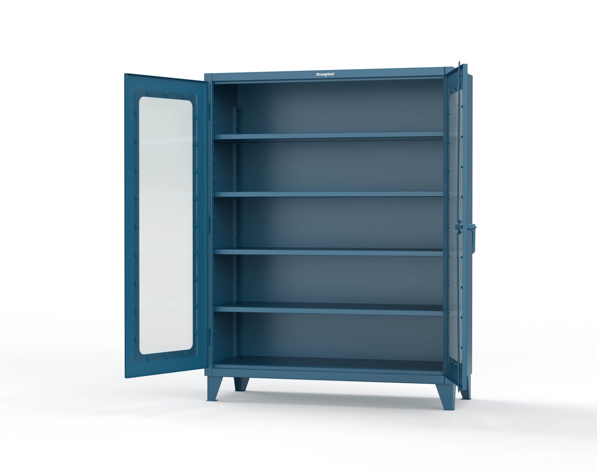 Extreme Duty 12 GA Clearview Cabinet with 4 Shelves - 60 In. W x 24 In. D x 78 In. H - 56-LD-244-5001