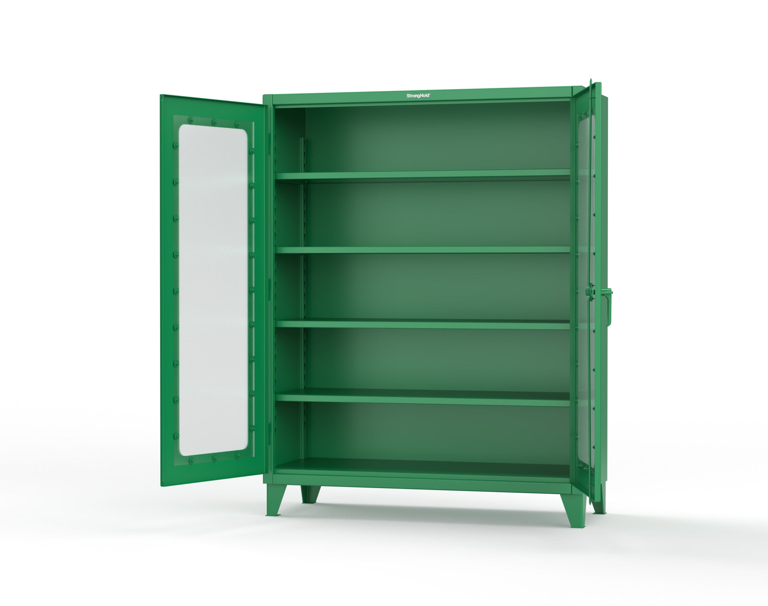 12 GA Clearview Cabinet with 4 Shelves | 56-LD-244 | Strong Hold