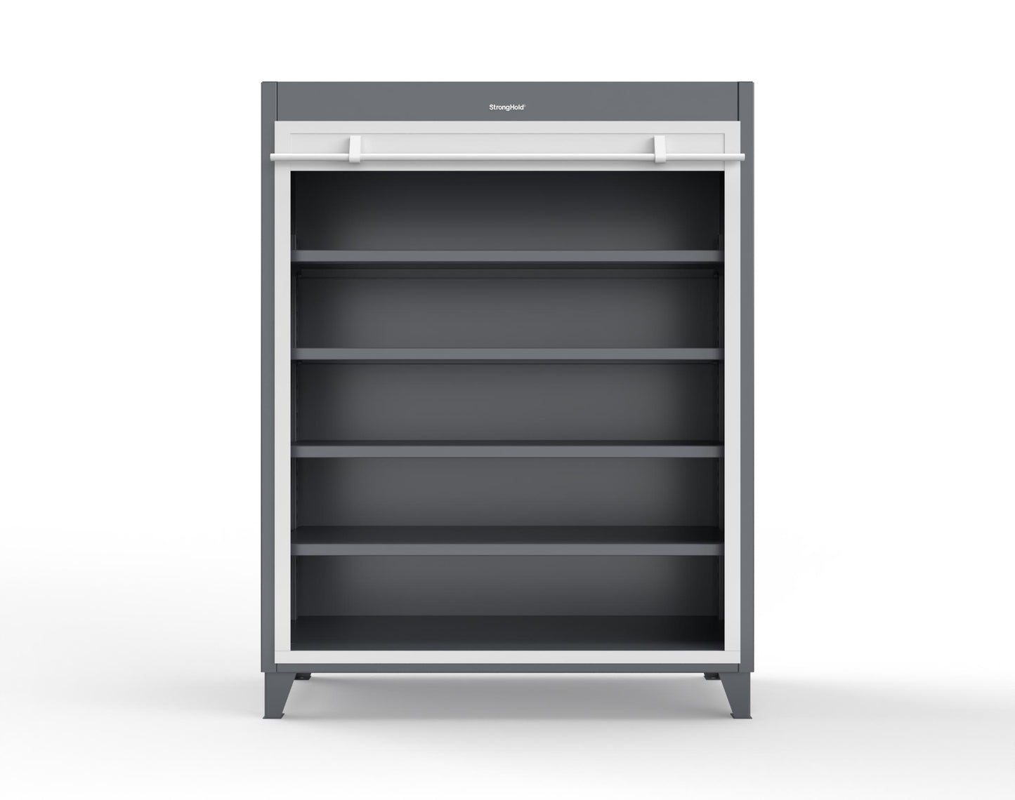 Extreme Duty 12 GA Cabinet with Roll-Up Door, 4 Shelves - 60 In. W x 24 In. D x 78 In. H - 56-RUDD-244-7024