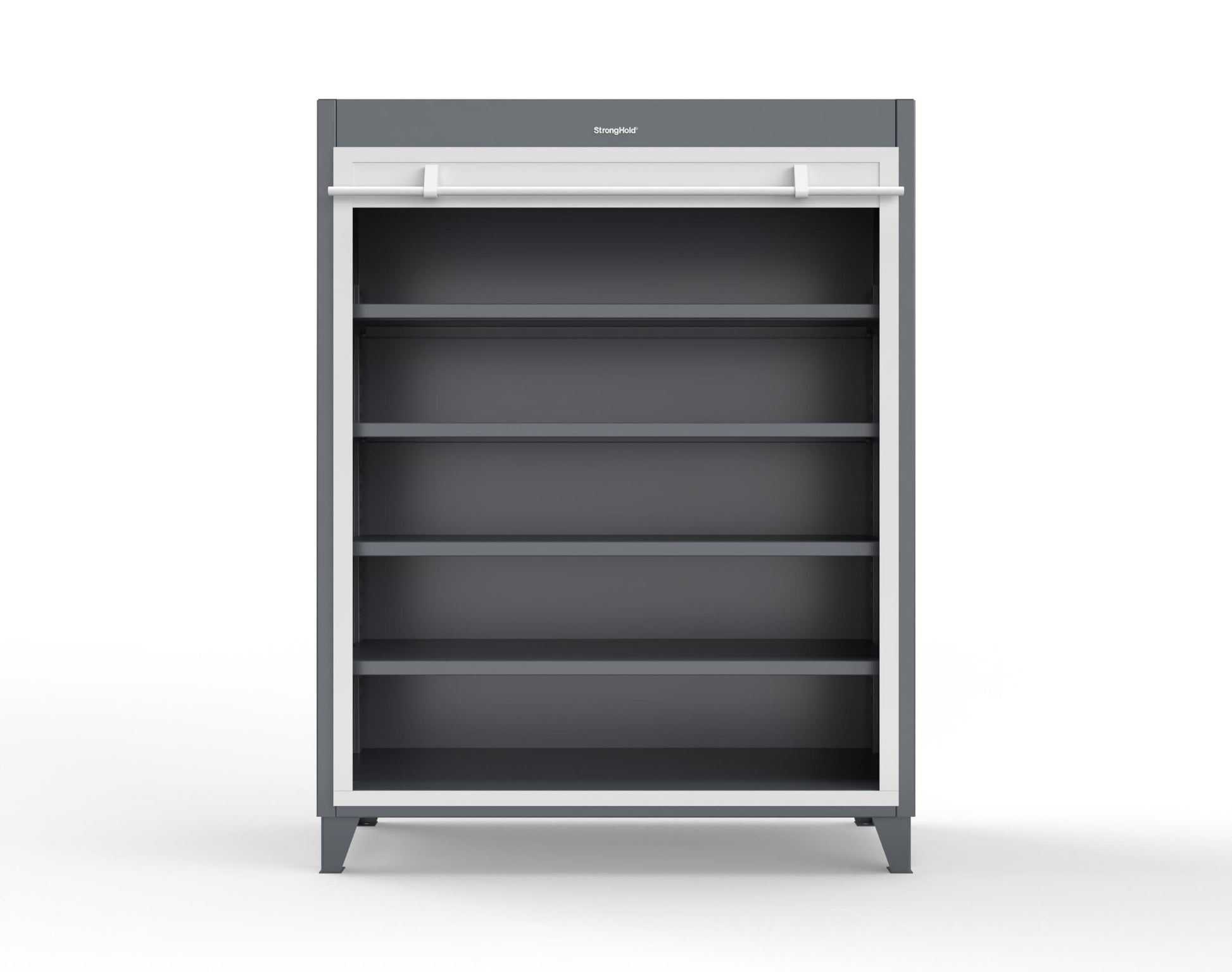 Extreme Duty 12 GA Cabinet with Roll-Up Door, 4 Shelves - 60 In. W x 24 In. D x 78 In. H - 56-RUDD-244-7024