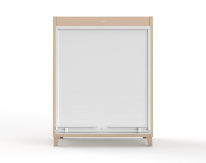 Extreme Duty 12 GA Cabinet with Roll-Up Door, 4 Shelves - 60 In. W x 24 In. D x 78 In. H - 56-RUDD-244-1019