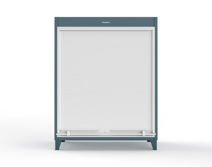Extreme Duty 12 GA Cabinet with Roll-Up Door, 4 Shelves - 60 In. W x 24 In. D x 78 In. H - 56-RUDD-244-5001