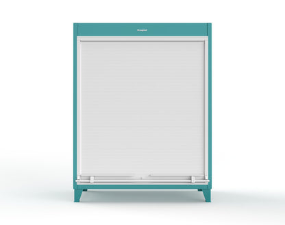 Extreme Duty 12 GA Cabinet with Roll-Up Door, 4 Shelves - 60 In. W x 24 In. D x 78 In. H - 56-RUDD-244-5021