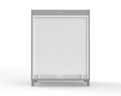Extreme Duty 12 GA Cabinet with Roll-Up Door, 4 Shelves - 60 In. W x 24 In. D x 78 In. H - 56-RUDD-244-7037