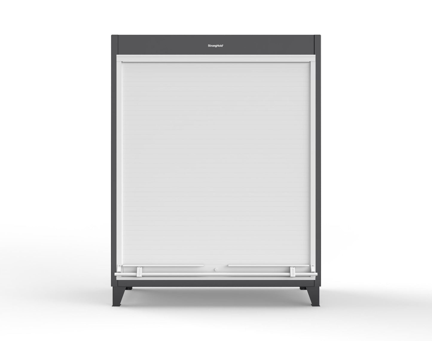 Extreme Duty 12 GA Cabinet with Roll-Up Door, 4 Shelves - 60 In. W x 24 In. D x 78 In. H - 56-RUDD-244-9005
