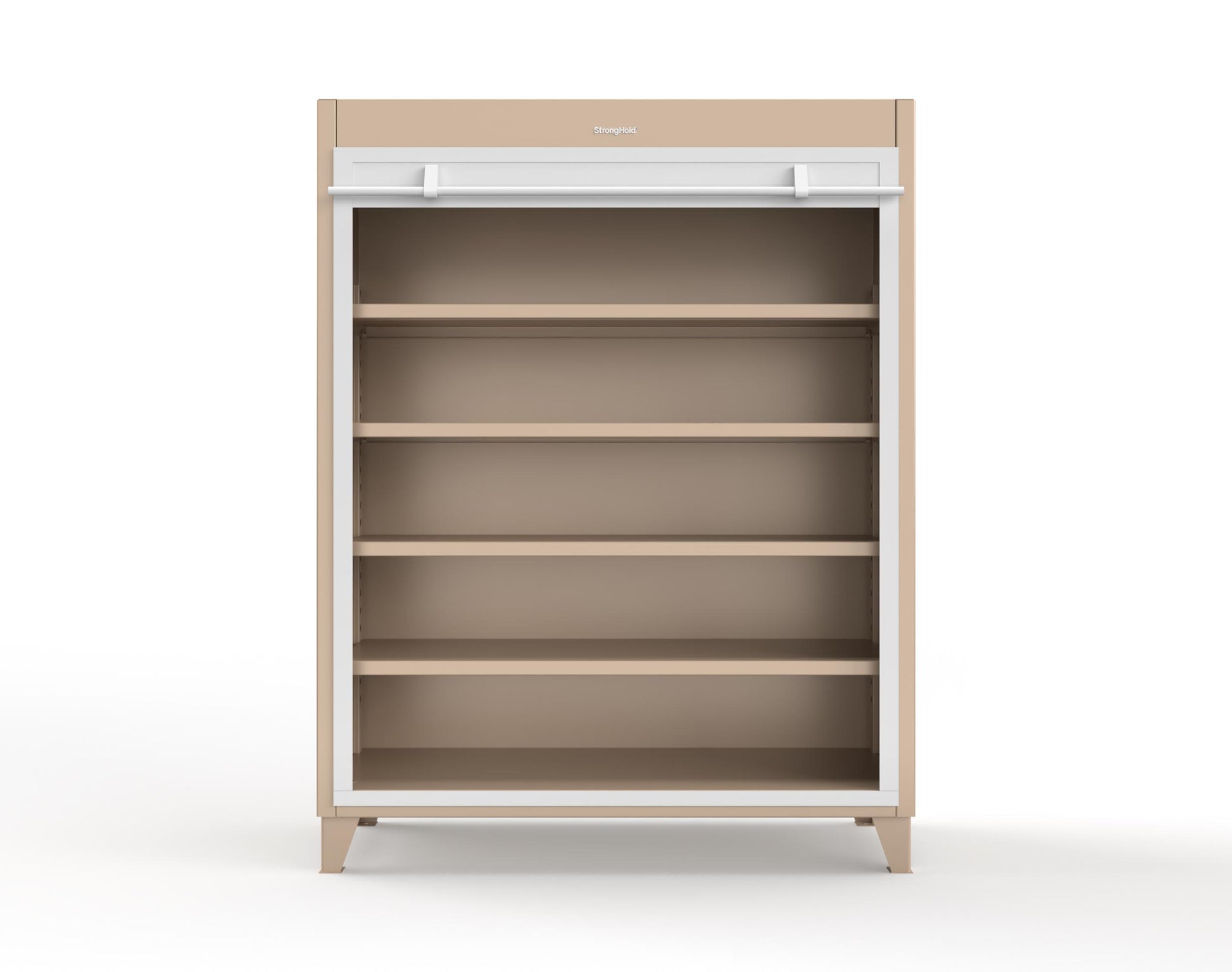 Extreme Duty 12 GA Cabinet with Roll-Up Door, 4 Shelves - 60 In. W x 24 In. D x 78 In. H - 56-RUDD-244-1019