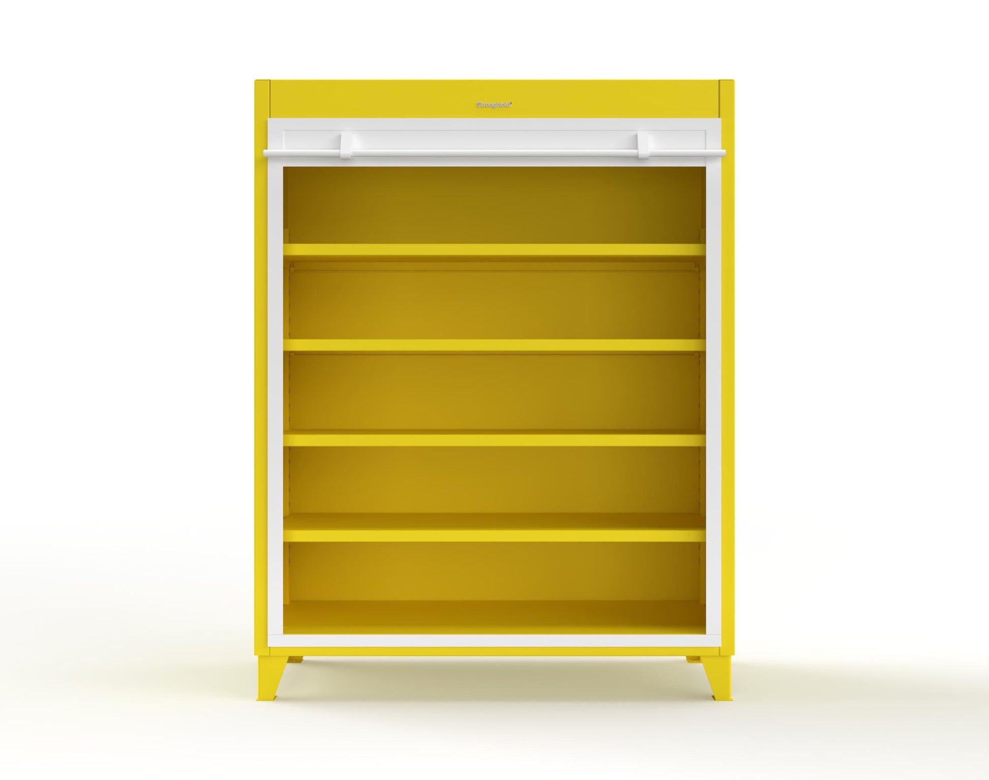Extreme Duty 12 GA Cabinet with Roll-Up Door, 4 Shelves - 60 In. W x 24 In. D x 78 In. H - 56-RUDD-244-1021