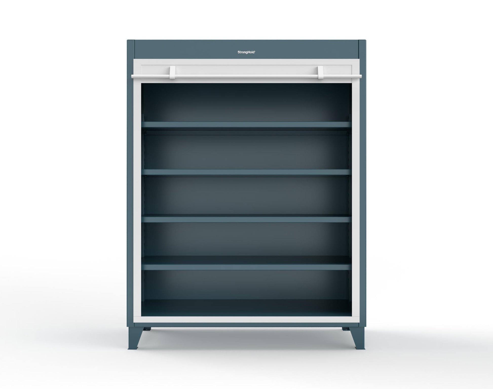 Extreme Duty 12 GA Cabinet with Roll-Up Door, 4 Shelves - 60 In. W x 24 In. D x 78 In. H - 56-RUDD-244-5001