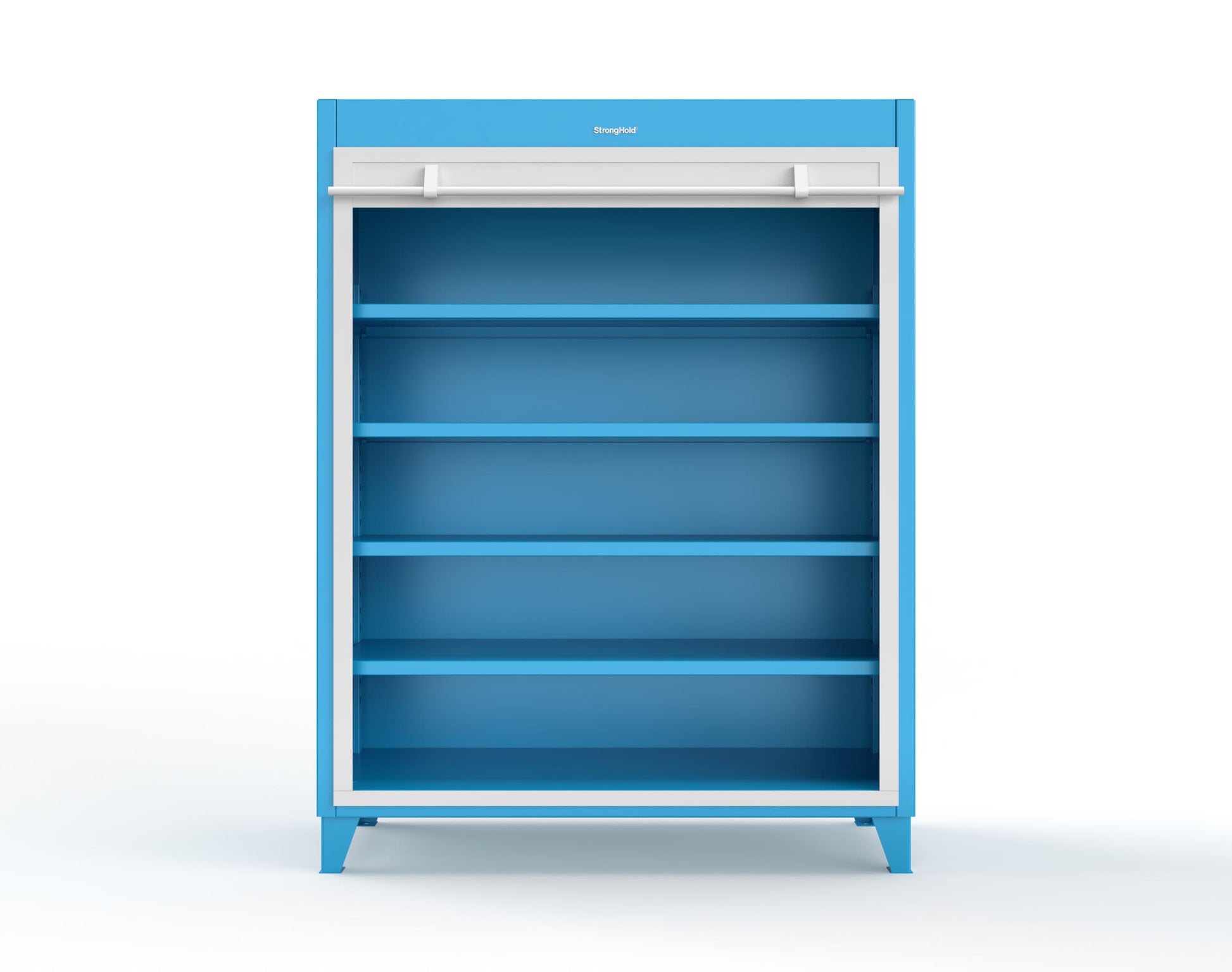 Extreme Duty 12 GA Cabinet with Roll-Up Door, 4 Shelves - 60 In. W x 24 In. D x 78 In. H - 56-RUDD-244-5012