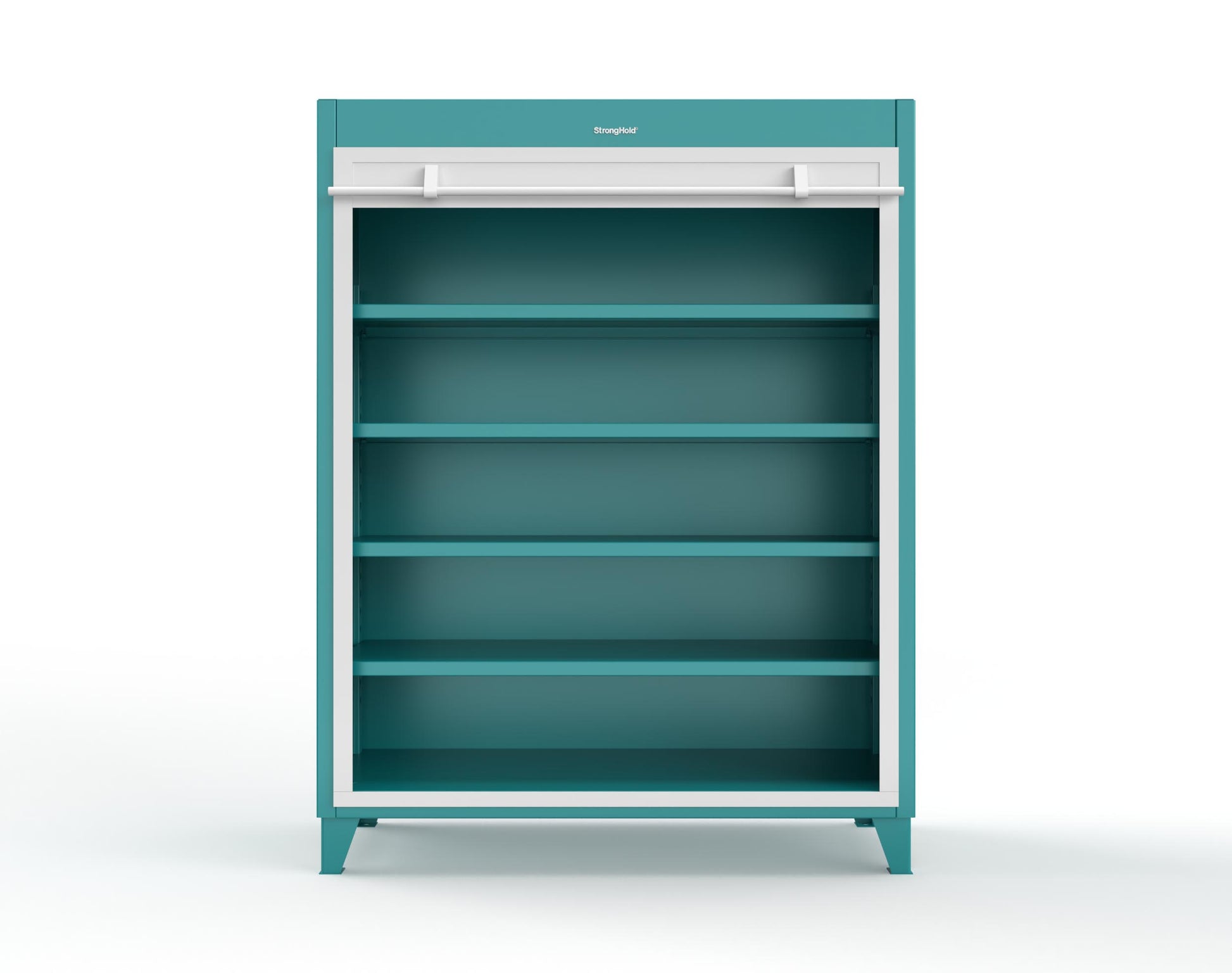 Extreme Duty 12 GA Cabinet with Roll-Up Door, 4 Shelves - 60 In. W x 24 In. D x 78 In. H - 56-RUDD-244-5021