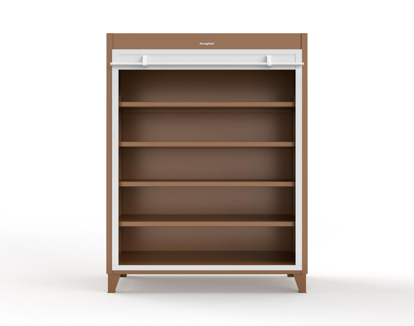 Extreme Duty 12 GA Cabinet with Roll-Up Door, 4 Shelves - 60 In. W x 24 In. D x 78 In. H - 56-RUDD-244-8008
