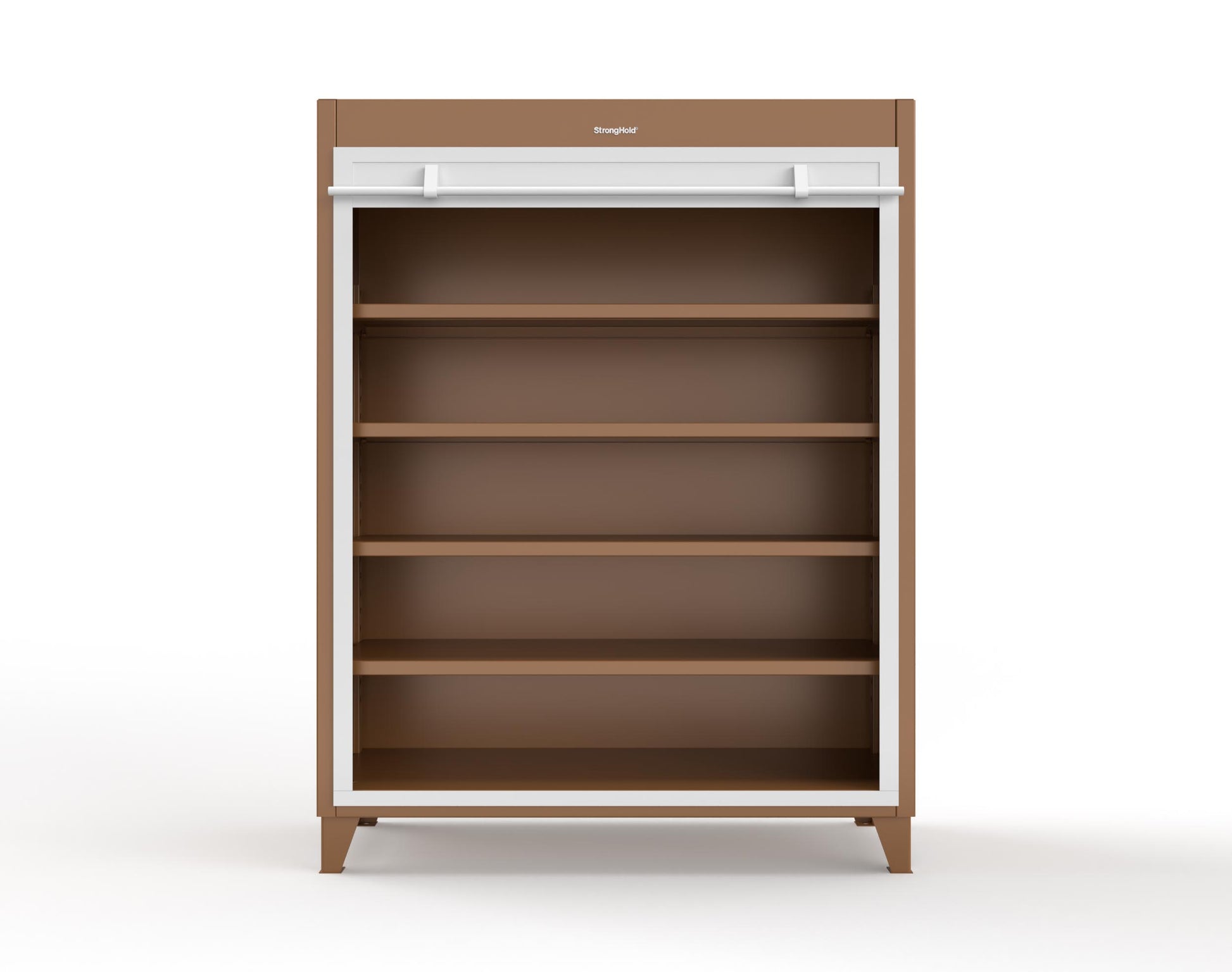 Extreme Duty 12 GA Cabinet with Roll-Up Door, 4 Shelves - 60 In. W x 24 In. D x 78 In. H - 56-RUDD-244-8008