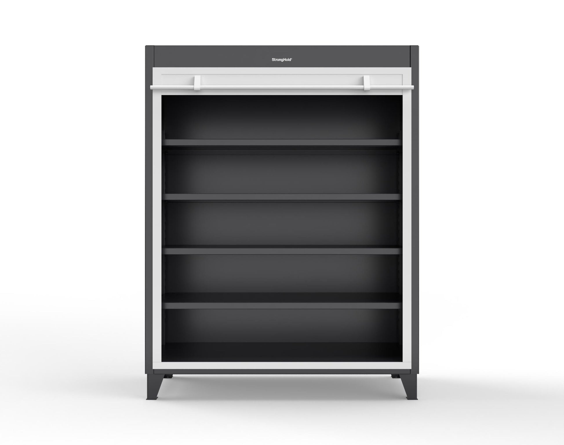 Extreme Duty 12 GA Cabinet with Roll-Up Door, 4 Shelves - 60 In. W x 24 In. D x 78 In. H - 56-RUDD-244-9005