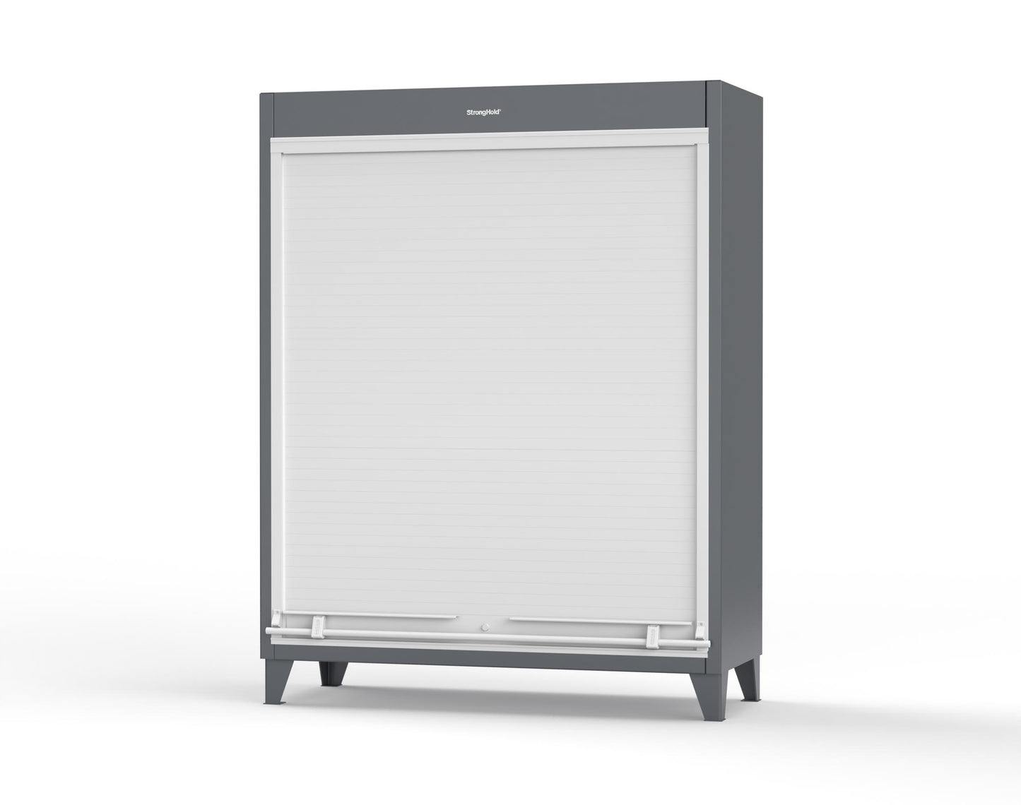 Extreme Duty 12 GA Cabinet with Roll-Up Door, 4 Shelves - 60 In. W x 24 In. D x 78 In. H - 56-RUDD-244-7024