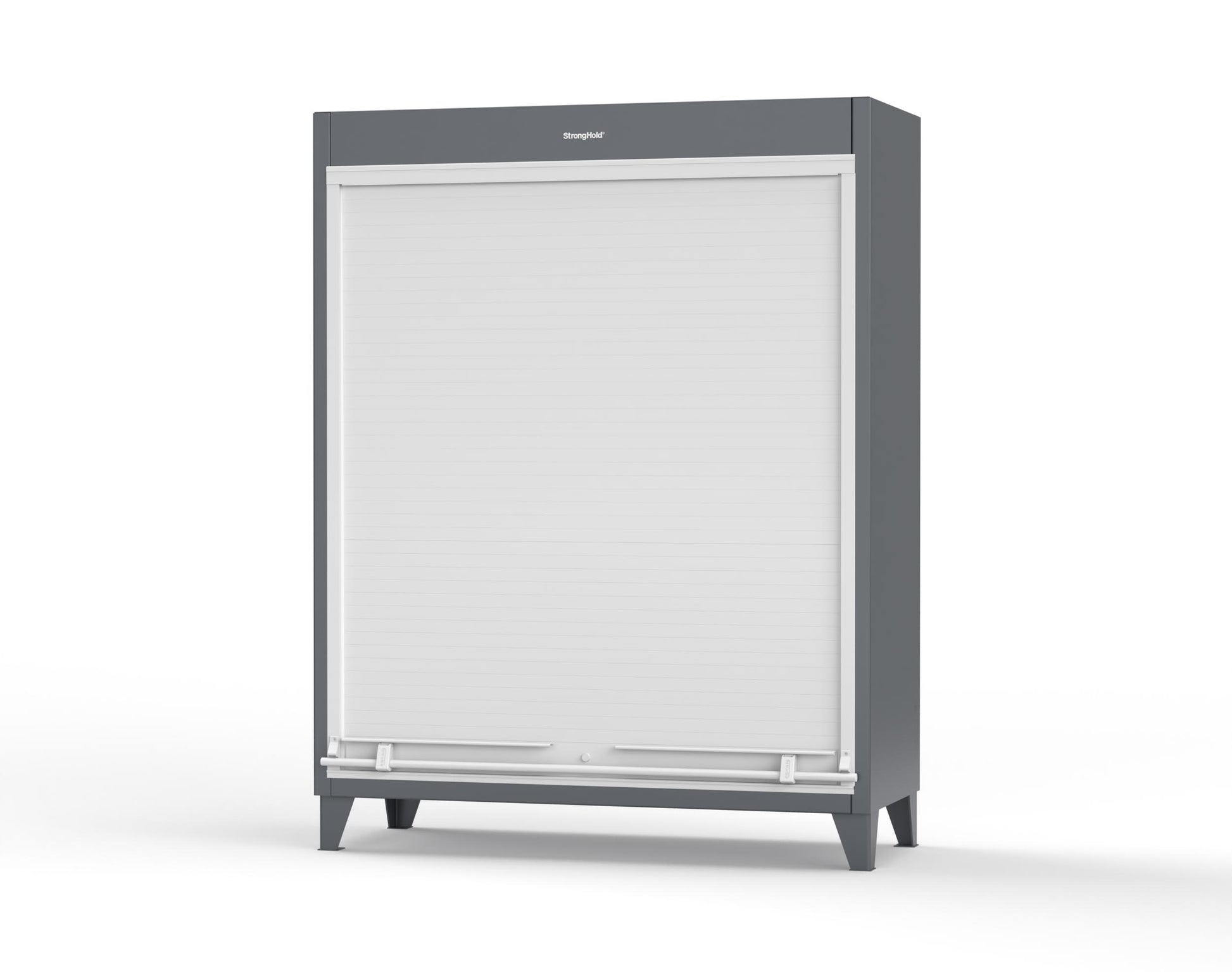 Extreme Duty 12 GA Cabinet with Roll-Up Door, 4 Shelves - 60 In. W x 24 In. D x 78 In. H - 56-RUDD-244-7024