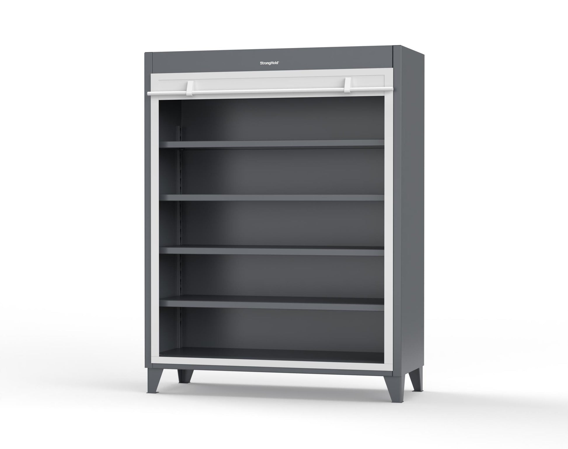 Extreme Duty 12 GA Cabinet with Roll-Up Door, 4 Shelves - 60 In. W x 24 In. D x 78 In. H - 56-RUDD-244-7024