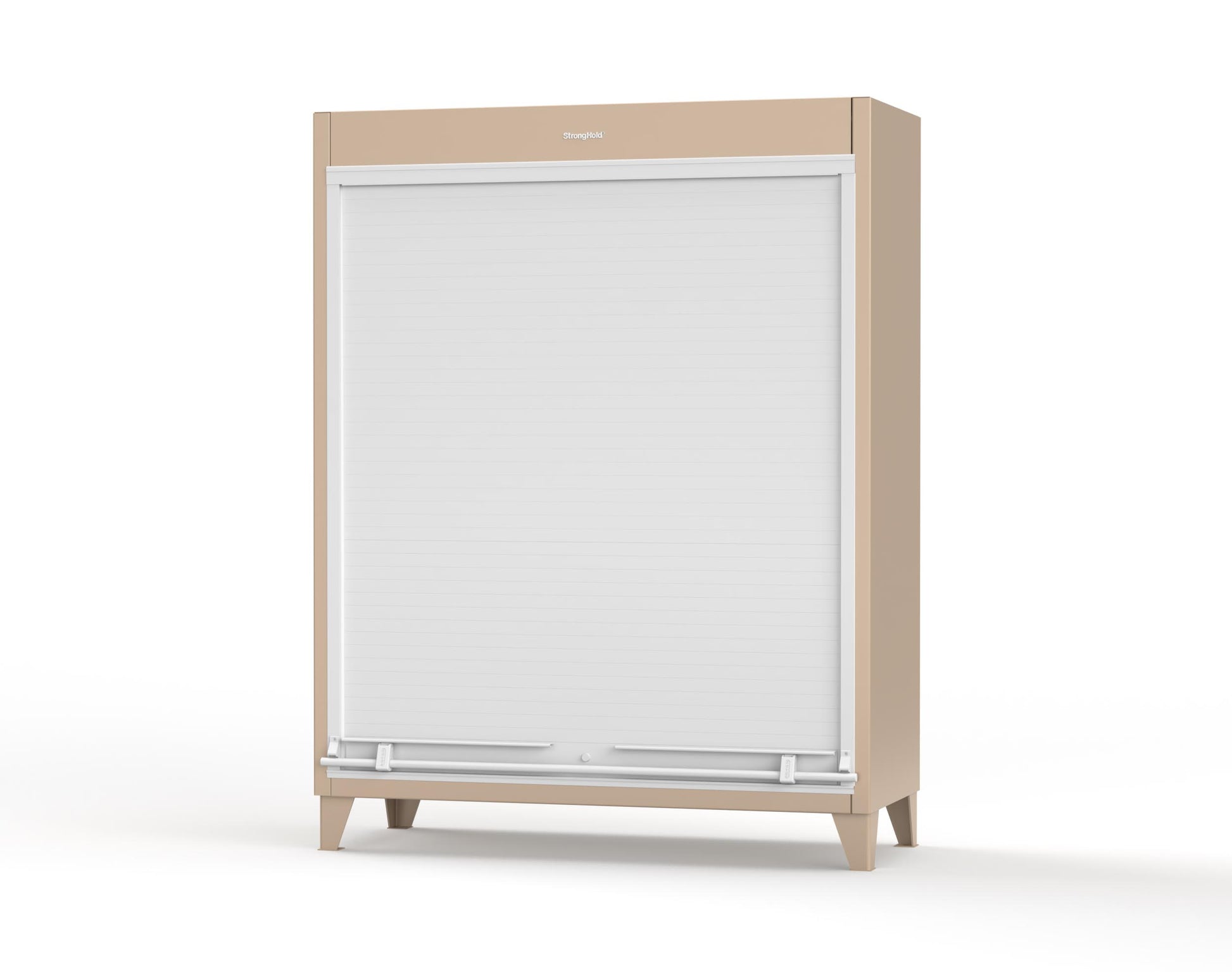 Extreme Duty 12 GA Cabinet with Roll-Up Door, 4 Shelves - 60 In. W x 24 In. D x 78 In. H - 56-RUDD-244-1019