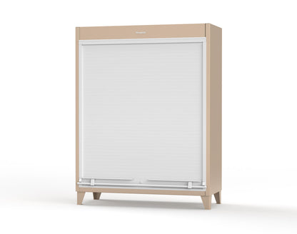Extreme Duty 12 GA Cabinet with Roll-Up Door, 4 Shelves - 60 In. W x 24 In. D x 78 In. H - 56-RUDD-244-1019