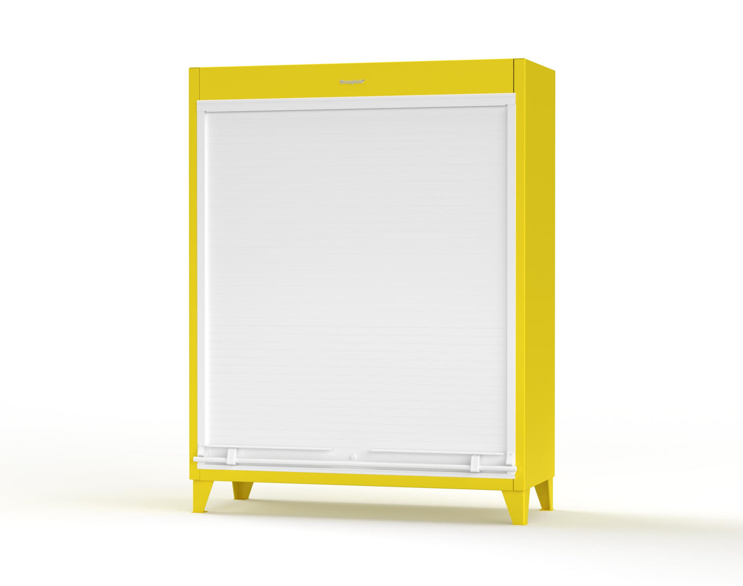 Extreme Duty 12 GA Cabinet with Roll-Up Door, 4 Shelves - 60 In. W x 24 In. D x 78 In. H - 56-RUDD-244-1021