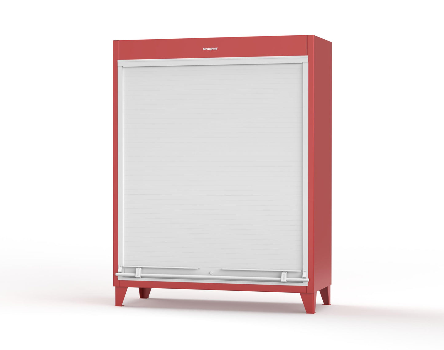 Extreme Duty 12 GA Cabinet with Roll-Up Door, 4 Shelves - 60 In. W x 24 In. D x 78 In. H - 56-RUDD-244-3001