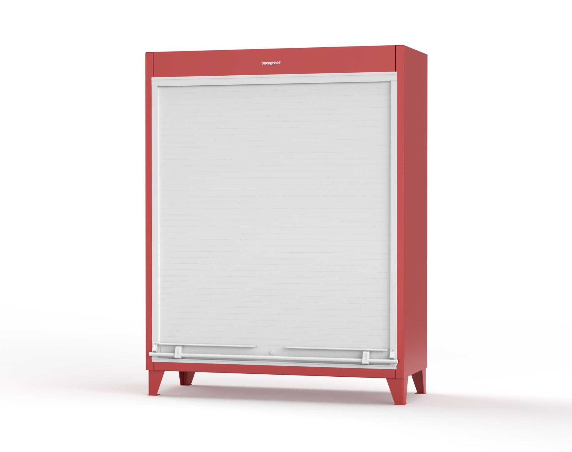 Extreme Duty 12 GA Cabinet with Roll-Up Door, 4 Shelves - 60 In. W x 24 In. D x 78 In. H - 56-RUDD-244-3001