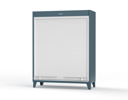 Extreme Duty 12 GA Cabinet with Roll-Up Door, 4 Shelves - 60 In. W x 24 In. D x 78 In. H - 56-RUDD-244-5001