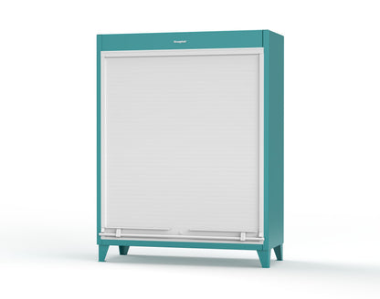 Extreme Duty 12 GA Cabinet with Roll-Up Door, 4 Shelves - 60 In. W x 24 In. D x 78 In. H - 56-RUDD-244-5021
