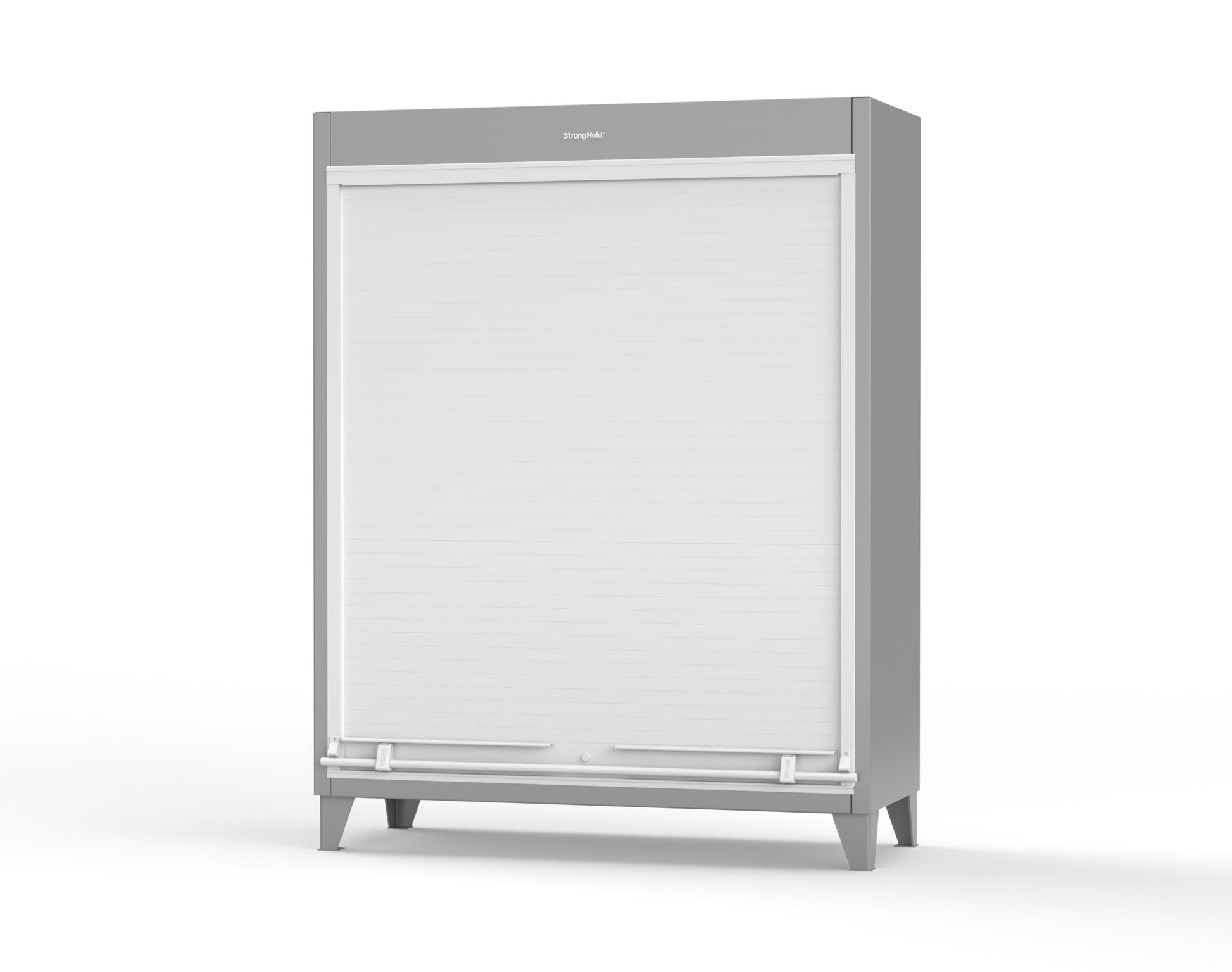 Extreme Duty 12 GA Cabinet with Roll-Up Door, 4 Shelves - 60 In. W x 24 In. D x 78 In. H - 56-RUDD-244-7037