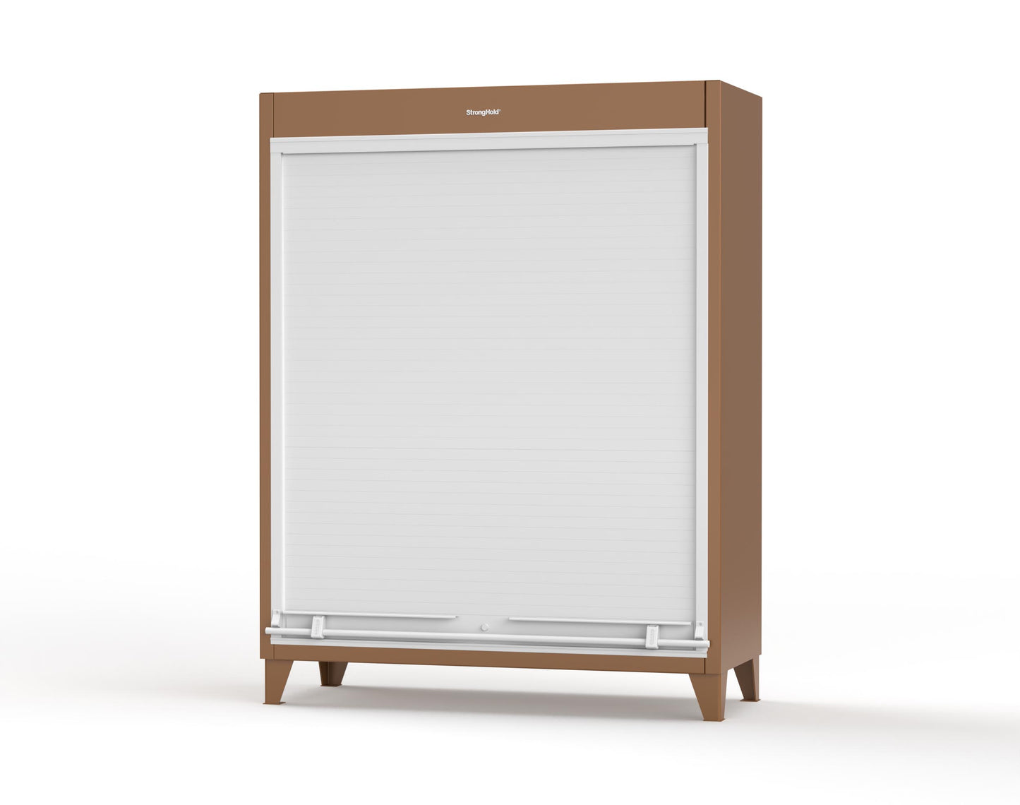 Extreme Duty 12 GA Cabinet with Roll-Up Door, 4 Shelves - 60 In. W x 24 In. D x 78 In. H - 56-RUDD-244-8008