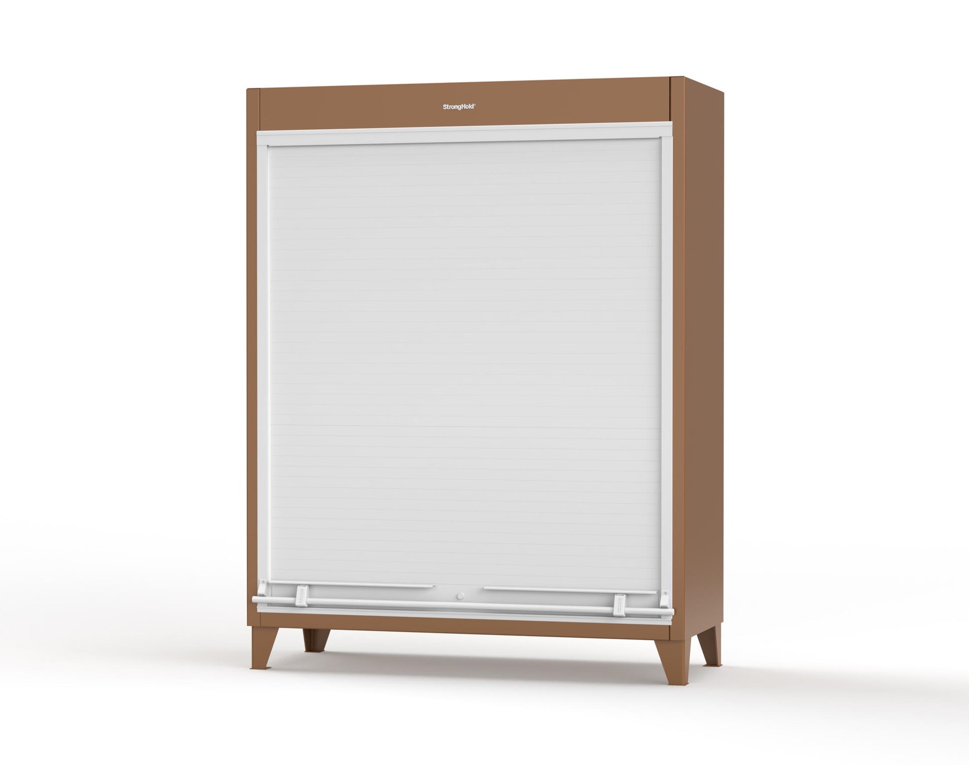 Extreme Duty 12 GA Cabinet with Roll-Up Door, 4 Shelves - 60 In. W x 24 In. D x 78 In. H - 56-RUDD-244-8008
