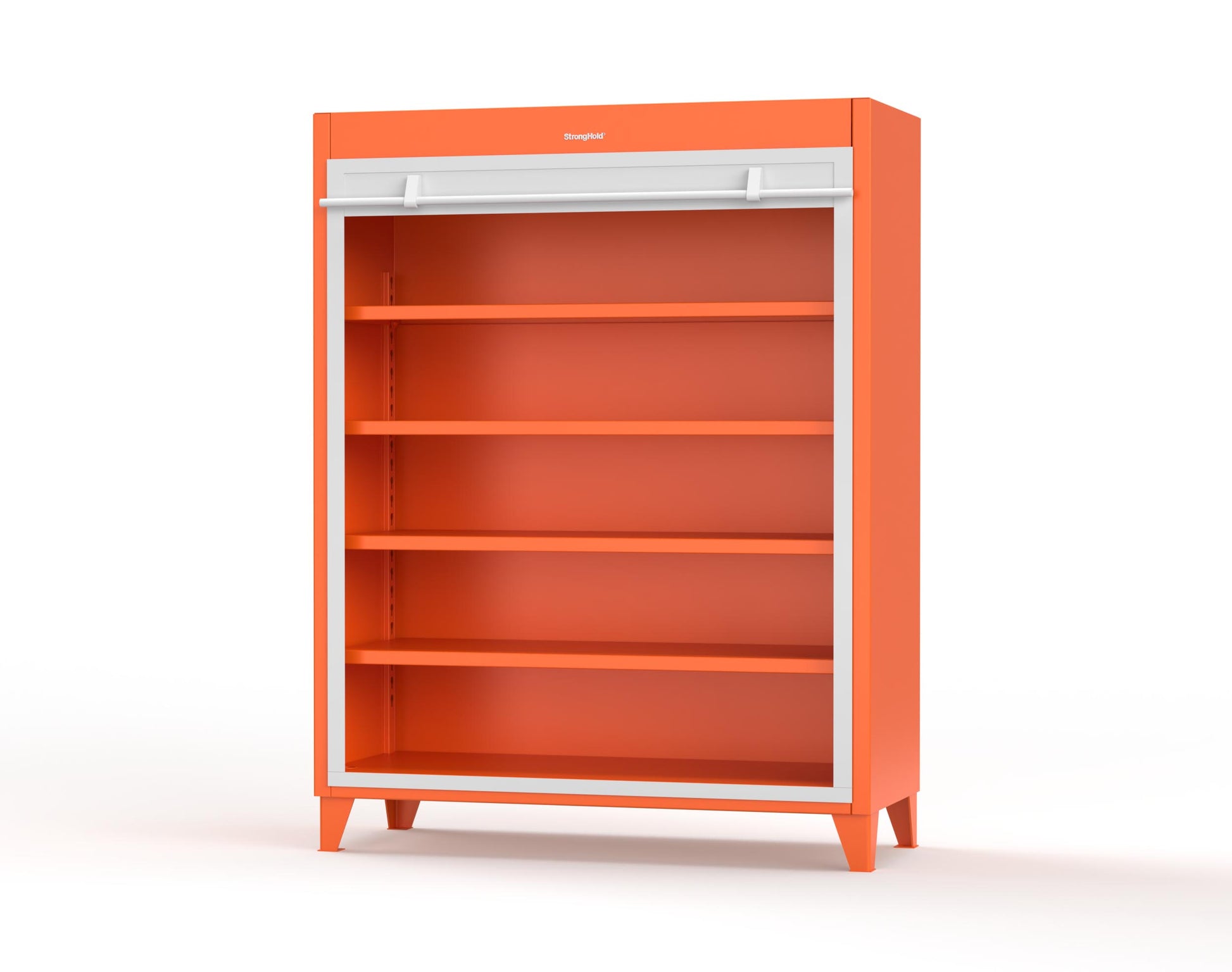 Extreme Duty 12 GA Cabinet with Roll-Up Door, 4 Shelves - 60 In. W x 24 In. D x 78 In. H - 56-RUDD-244-2009