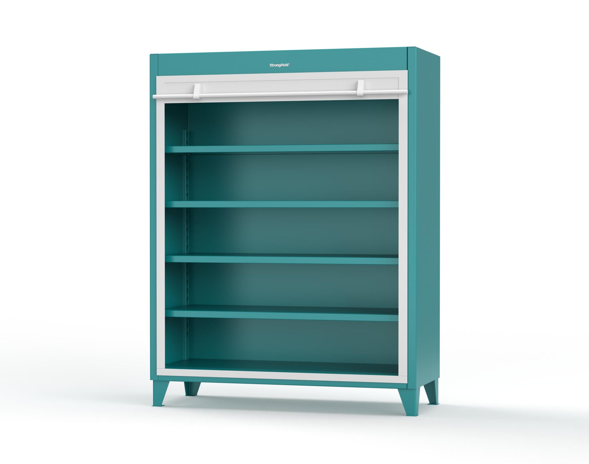 Extreme Duty 12 GA Cabinet with Roll-Up Door, 4 Shelves - 60 In. W x 24 In. D x 78 In. H - 56-RUDD-244-5021
