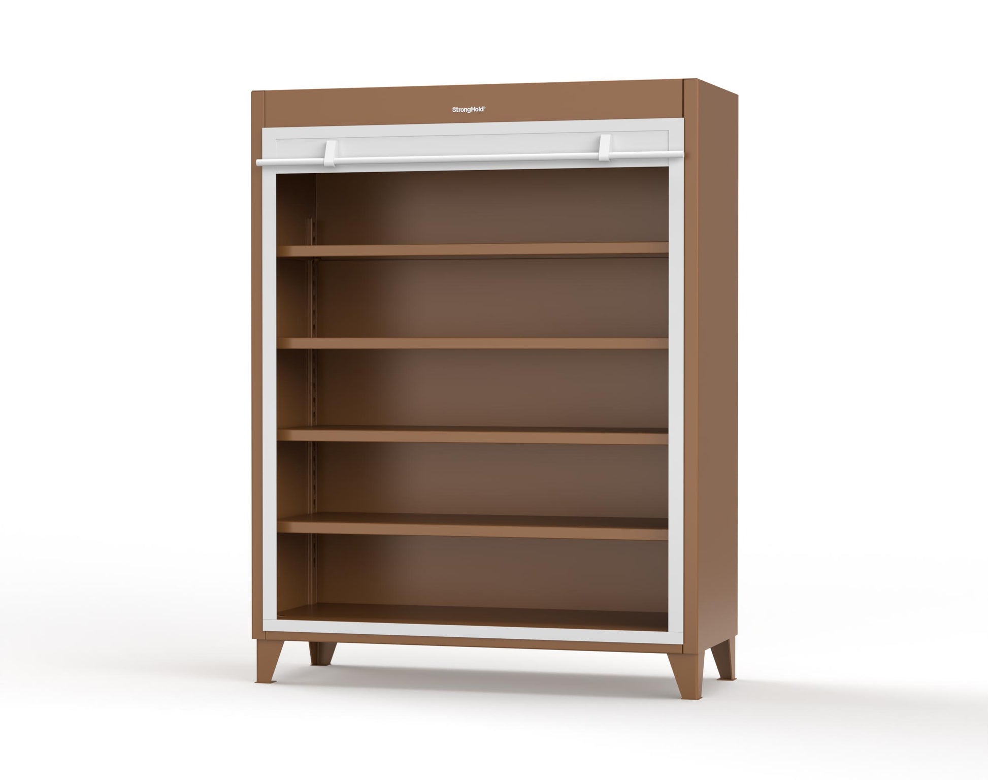 Extreme Duty 12 GA Cabinet with Roll-Up Door, 4 Shelves - 60 In. W x 24 In. D x 78 In. H - 56-RUDD-244-8008