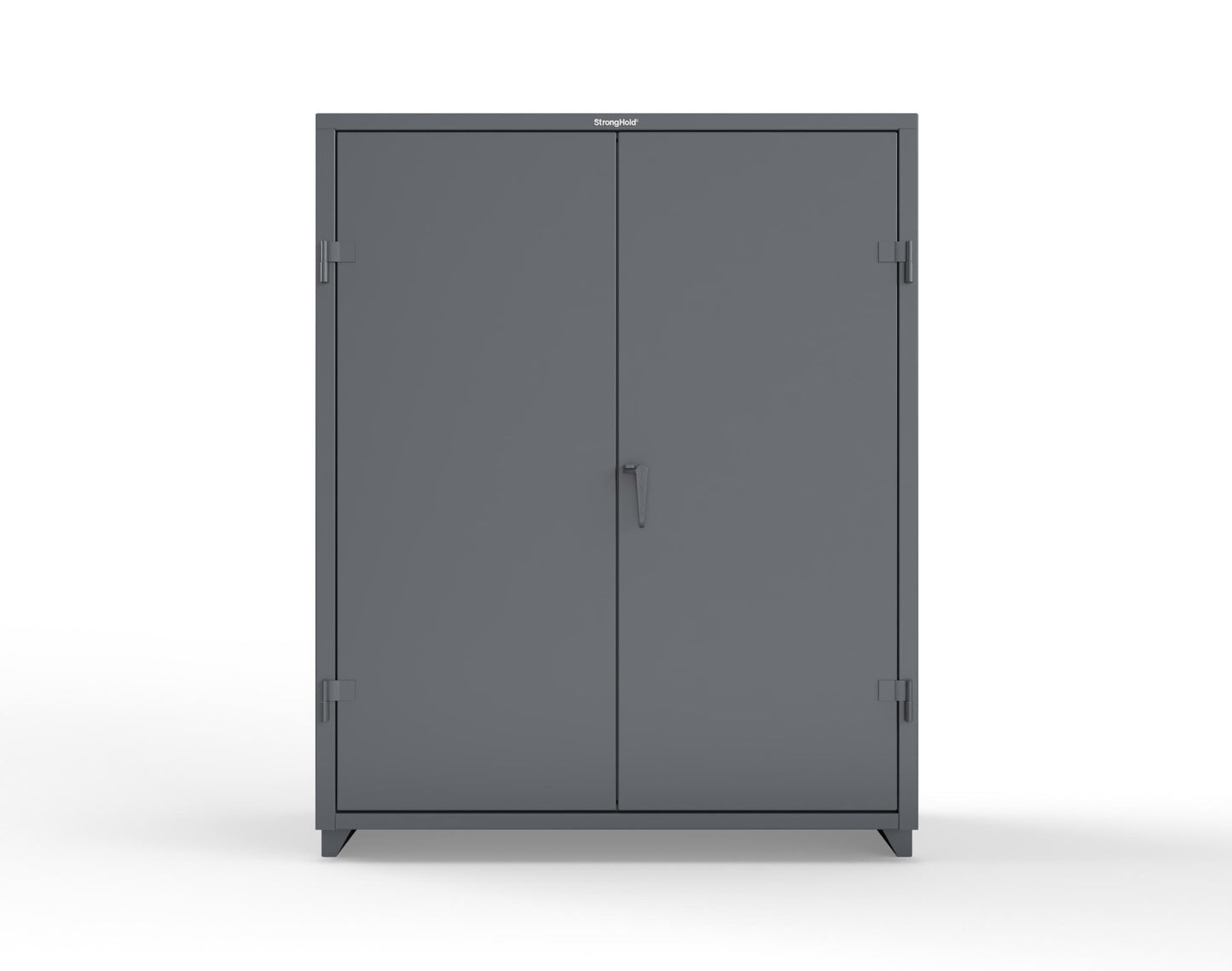 Extra Heavy Duty 14 GA Uniform Cabinet with 7 Drawers, 3 Shelves - 60 In. W x 24 In. D x 75 In. H - 56-W-243-7DB-L-7024