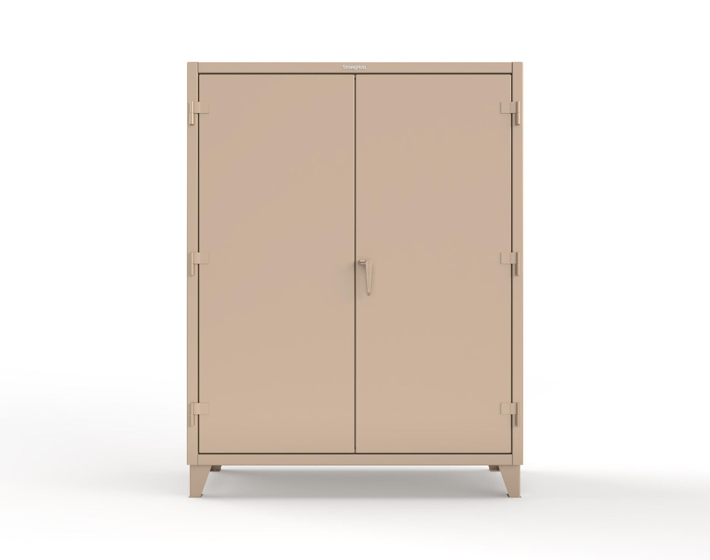 Extreme Duty 12 GA Uniform Cabinet with 7 Drawers, Pegboard, 3 Shelves - 60 In. W x 24 In. D x 78 In. H - 56-W-243-7DB-PB-1019