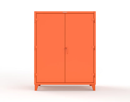 Extreme Duty 12 GA Uniform Cabinet with 7 Drawers, Pegboard, 3 Shelves - 60 In. W x 24 In. D x 78 In. H - 56-W-243-7DB-PB-2009