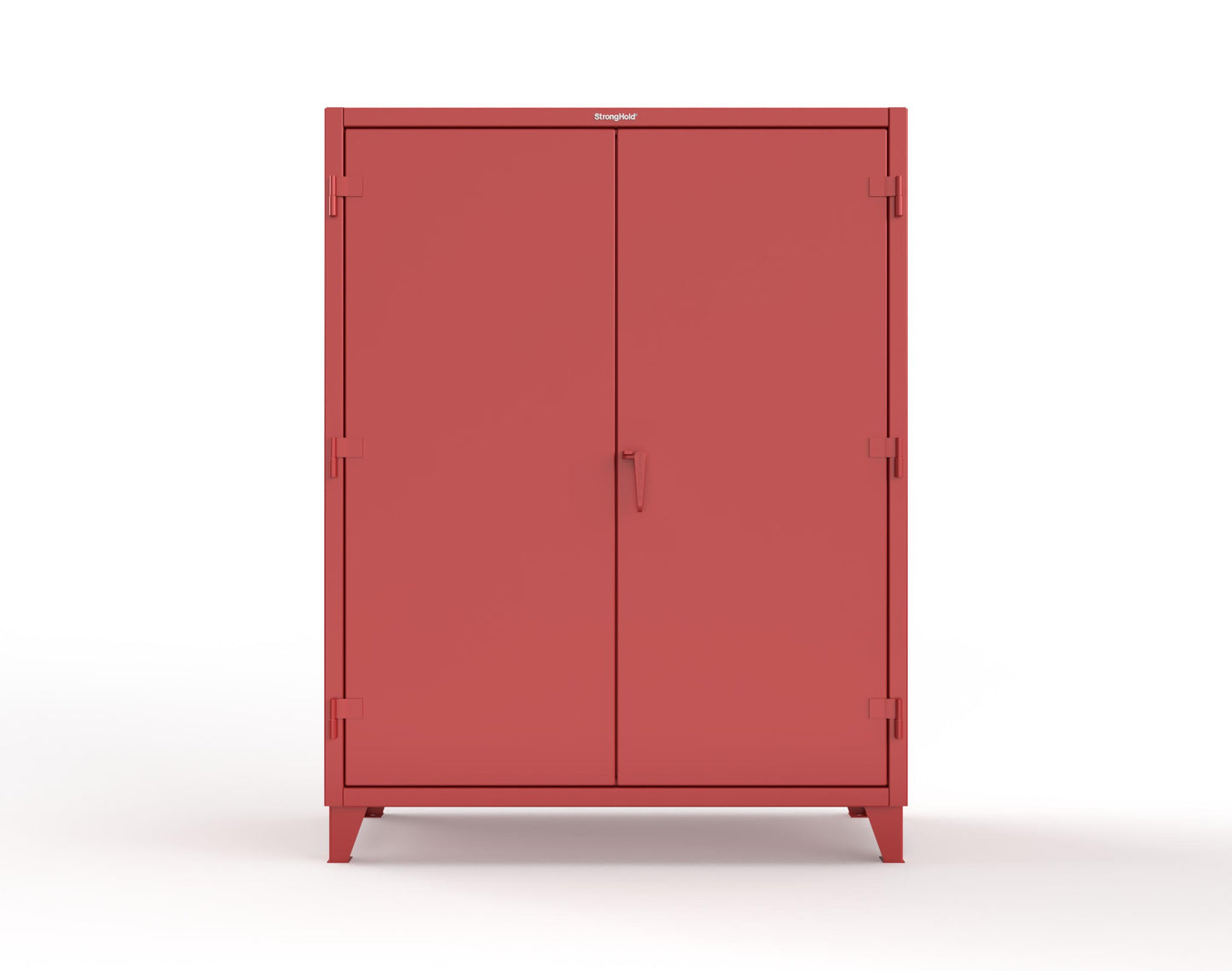 Extreme Duty 12 GA Uniform Cabinet with 7 Drawers, Pegboard, 3 Shelves - 60 In. W x 24 In. D x 78 In. H - 56-W-243-7DB-PB-3001