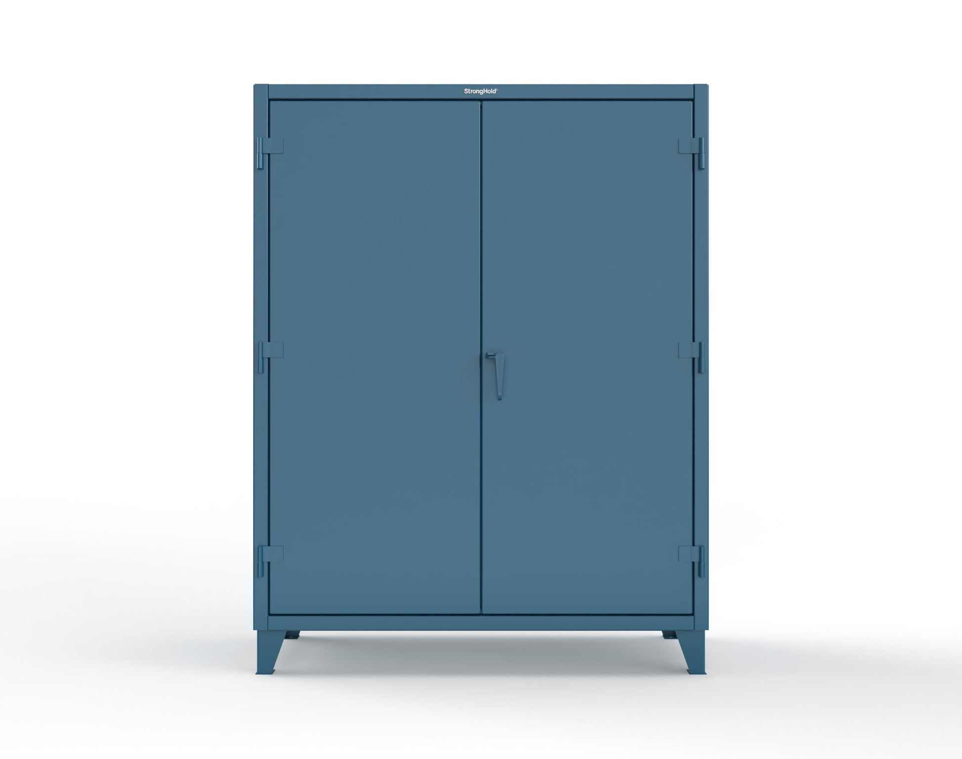 Extreme Duty 12 GA Uniform Cabinet with 7 Drawers, Pegboard, 3 Shelves - 60 In. W x 24 In. D x 78 In. H - 56-W-243-7DB-PB-5001