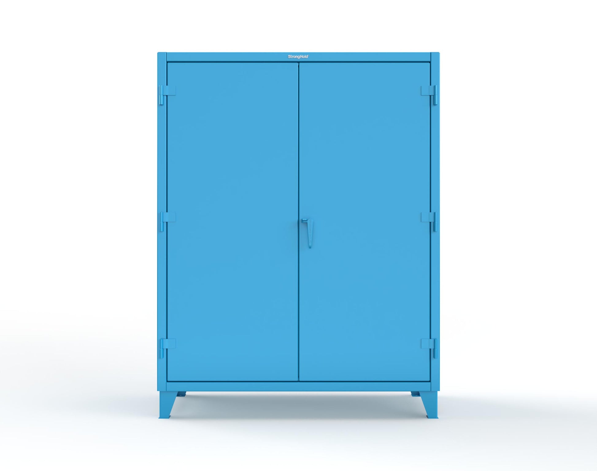 Extreme Duty 12 GA Uniform Cabinet with 7 Drawers, Pegboard, 3 Shelves - 60 In. W x 24 In. D x 78 In. H - 56-W-243-7DB-PB-5012