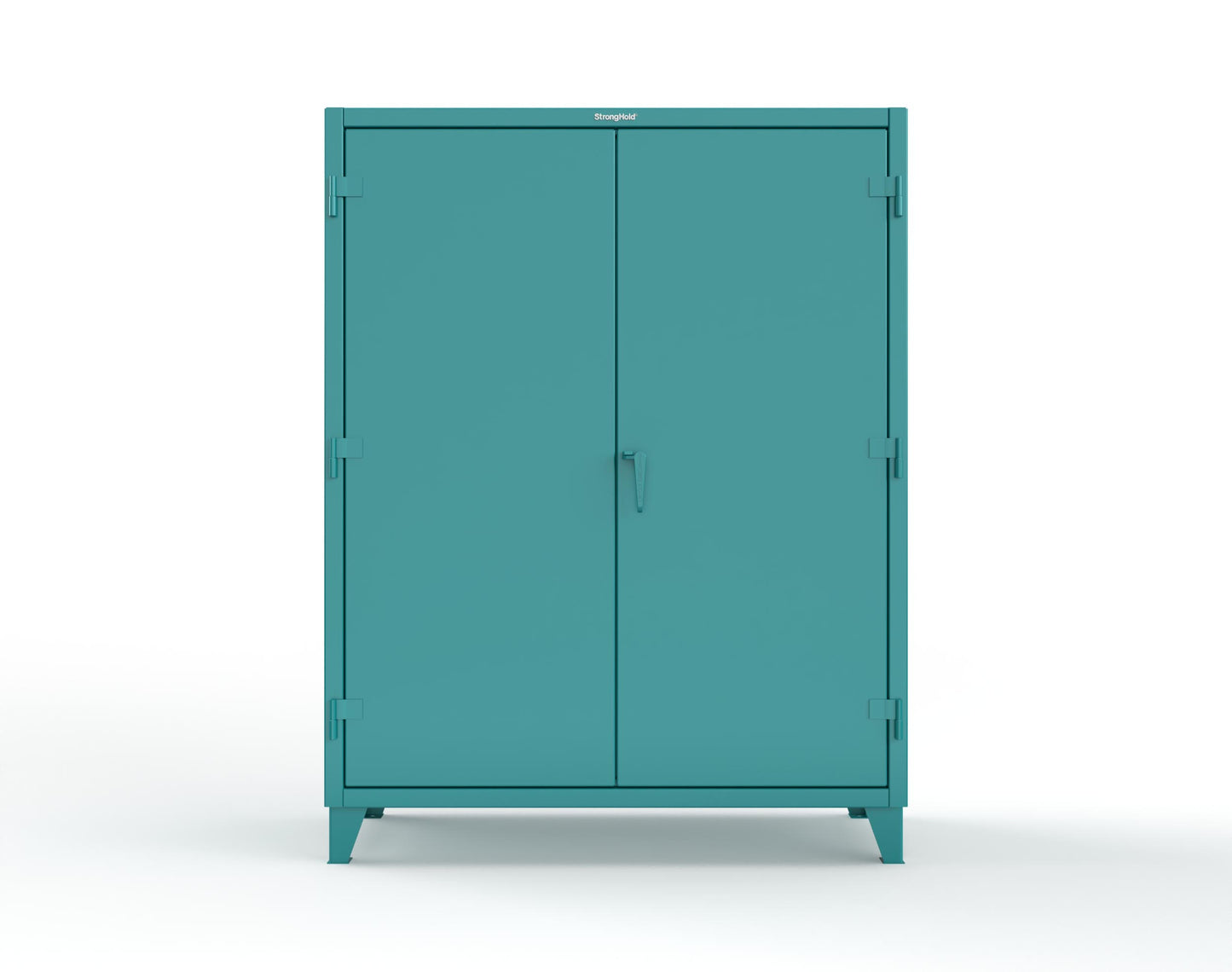 Extreme Duty 12 GA Uniform Cabinet with 7 Drawers, Pegboard, 3 Shelves - 60 In. W x 24 In. D x 78 In. H - 56-W-243-7DB-PB-5021