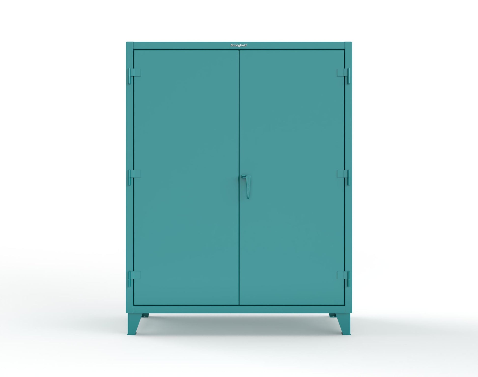 Extreme Duty 12 GA Uniform Cabinet with 7 Drawers, Pegboard, 3 Shelves - 60 In. W x 24 In. D x 78 In. H - 56-W-243-7DB-PB-5021