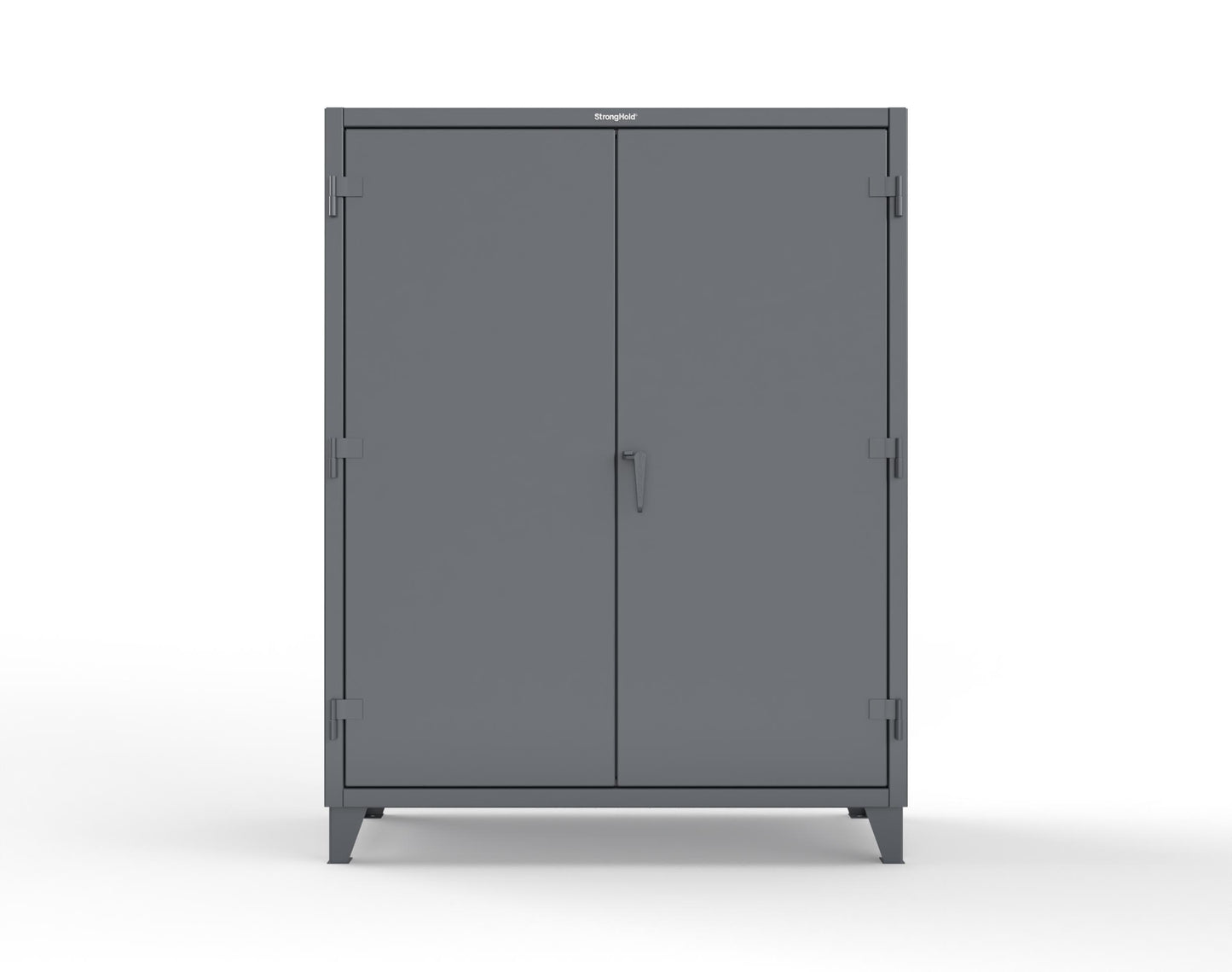 Extreme Duty 12 GA Uniform Cabinet with 7 Drawers, Pegboard, 3 Shelves - 60 In. W x 24 In. D x 78 In. H - 56-W-243-7DB-PB-7024