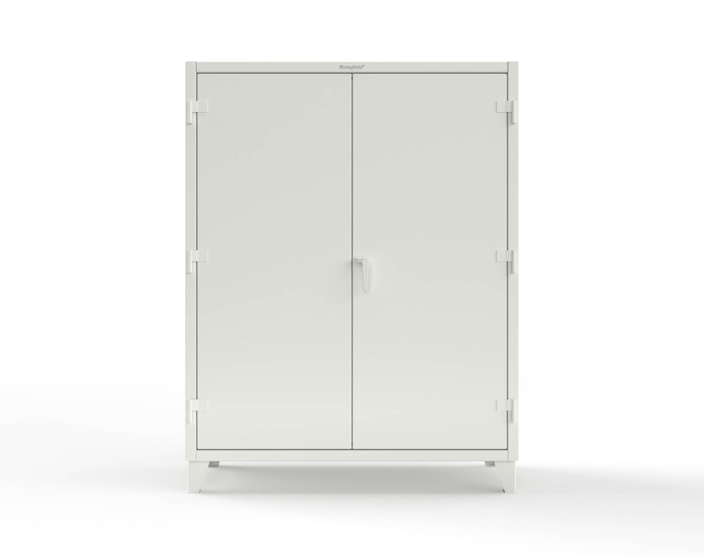 Extreme Duty 12 GA Uniform Cabinet with 7 Drawers, Pegboard, 3 Shelves - 60 In. W x 24 In. D x 78 In. H - 56-W-243-7DB-PB-9003