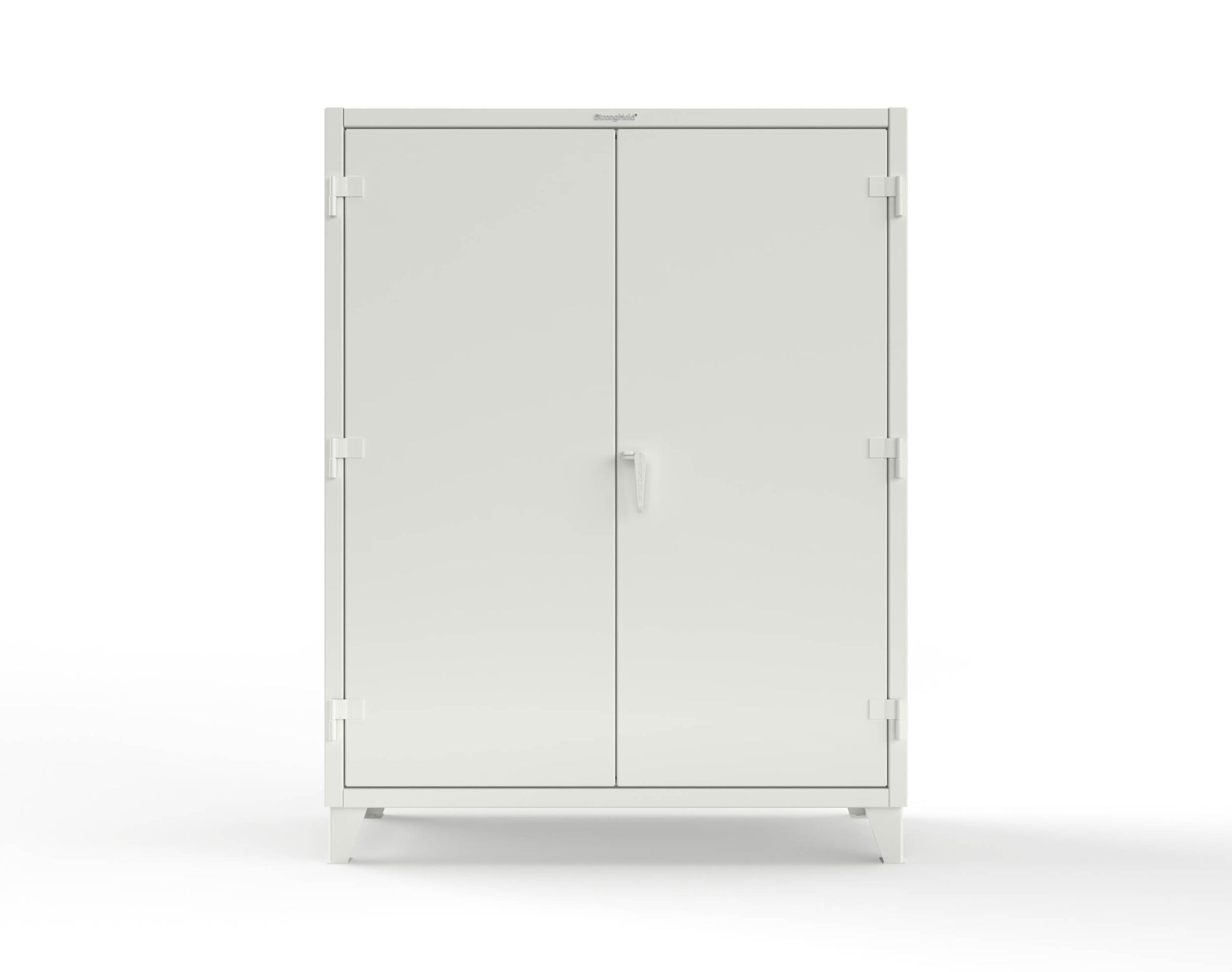 Extreme Duty 12 GA Uniform Cabinet with 7 Drawers, Pegboard, 3 Shelves - 60 In. W x 24 In. D x 78 In. H - 56-W-243-7DB-PB-9003