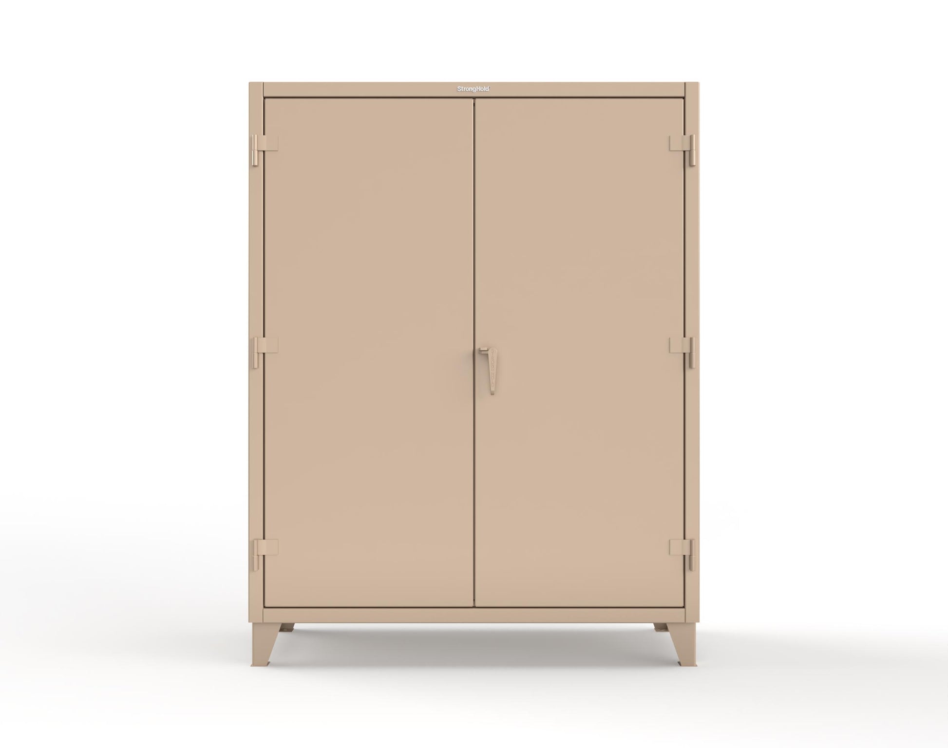 Extreme Duty 12 GA Uniform Cabinet with 4 Drawers, Pegboard, 4 Shelves - 60 In. W x 24 In. D x 78 In. H - 56-W-244-4DB-PB-1019