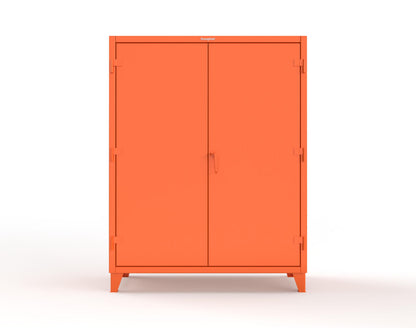 Extreme Duty 12 GA Uniform Cabinet with 4 Drawers, Pegboard, 4 Shelves - 60 In. W x 24 In. D x 78 In. H - 56-W-244-4DB-PB-2009